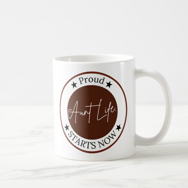 Graviditetspresent Till Moster Stolt Moster Kaffemugg (Höger)