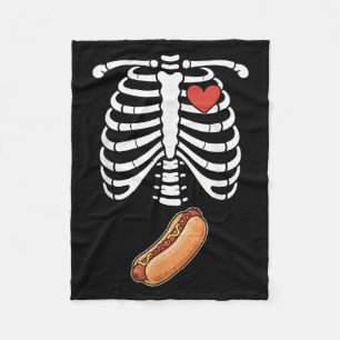 Graviditetsskelett Hotdog Buk Bump Revben Bur Hall Fleecefilt