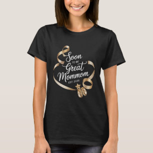 Graviditetsupptäckt Snart Stor Mormor Est 2026 T Shirt