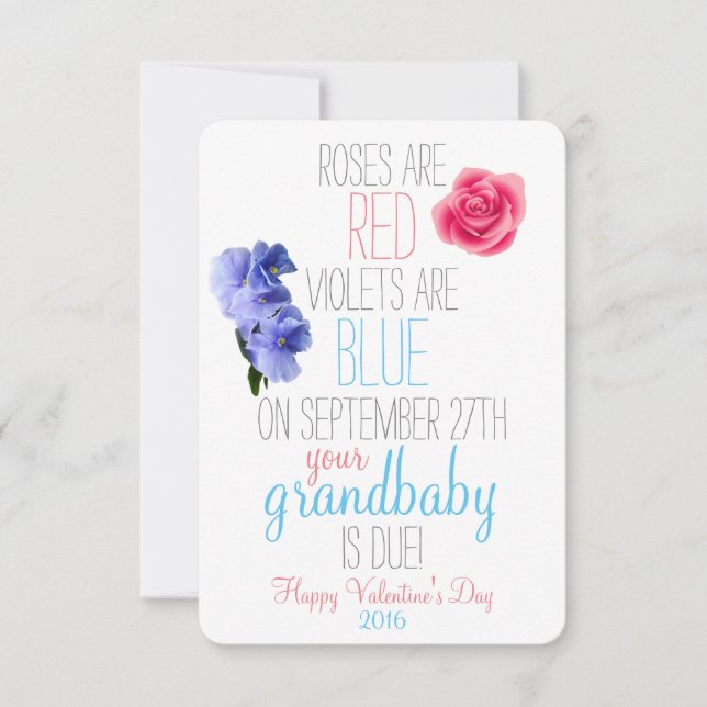 Gravidmeddelande Inbjudningar (Framsida)