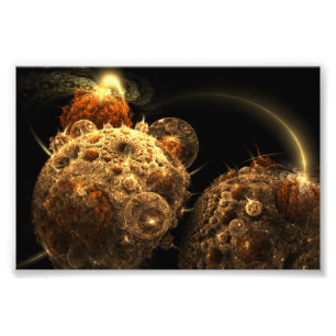 Gravitation - förstoring för Fractalkonstfoto Fototryck