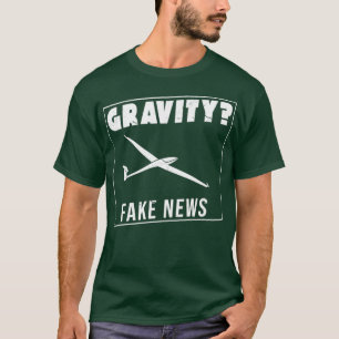 Gravitation glider pilot som säger glid t shirt