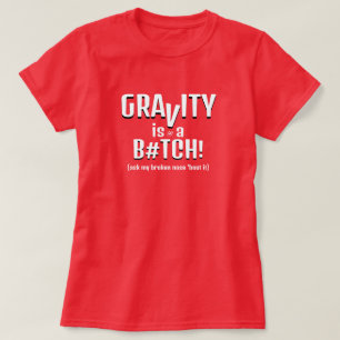 Gravitation och fall - skämt v2a t shirt