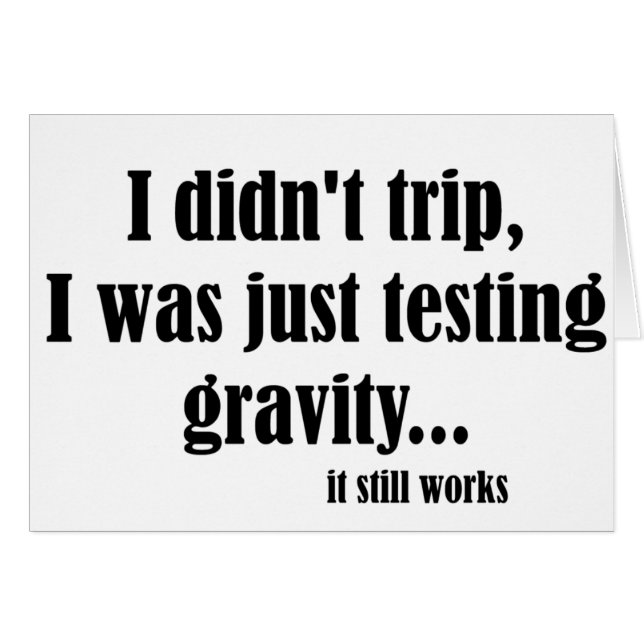 Gravitationarbeten Hälsningskort (Framsidan Horizontal)