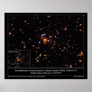 GravitationelltLensedKasarInGalax Poster