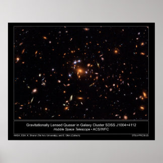 GravitationelltLensedKasarInGalax Poster