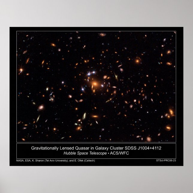 GravitationelltLensedKasarInGalax Poster (Framsidan)