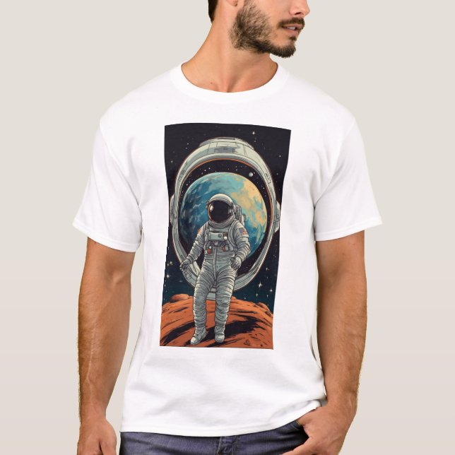 Gravitationsdefier: Space Odyssey T-Shirt (Framsida)