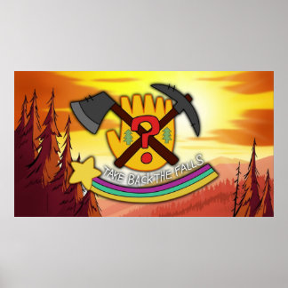 Gravitationsfall tar tillbaka hönsen poster