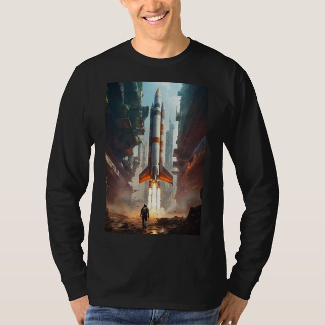 Gravitationsläge på - Snyggt och fetstil T Shirt (Framsida)