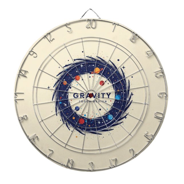 Gravitationsritytor - Kosmisk precision var tredje Darttavla (Framsidan)