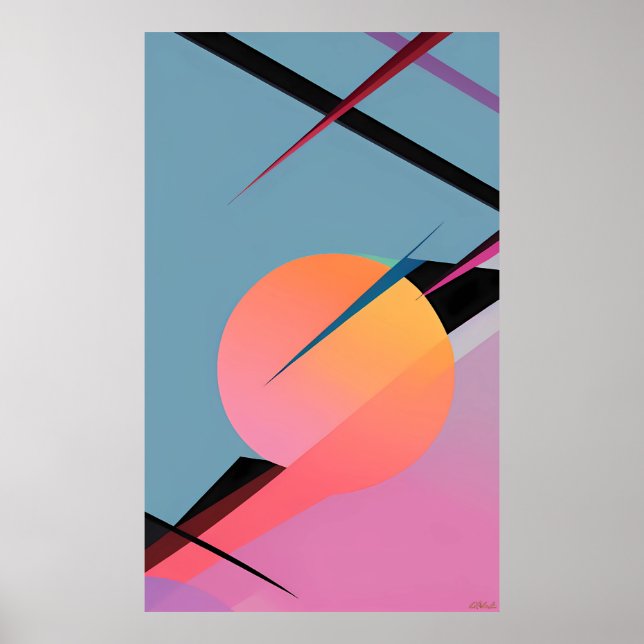 Gravitationsströmmar Poster (Framsidan)