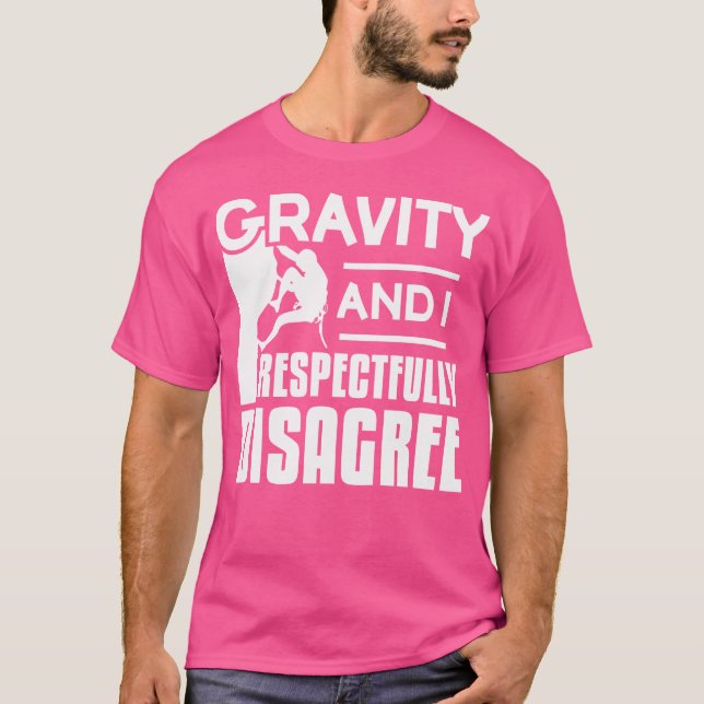 Gravitet, och jag är inte helt överens med Sten-be T Shirt (Framsida)