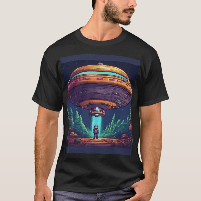 Gravitnavigator: Rymdfarkoster Äventyr Tee" T Shirt (Framsida)