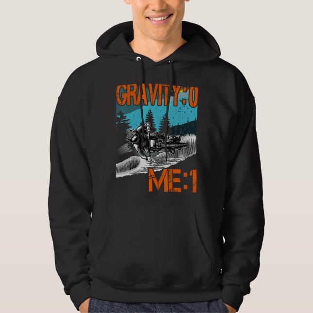 Gravity 0 Me 1 Downhill outfit  mountain bike MTB Hoodie (Framsida)