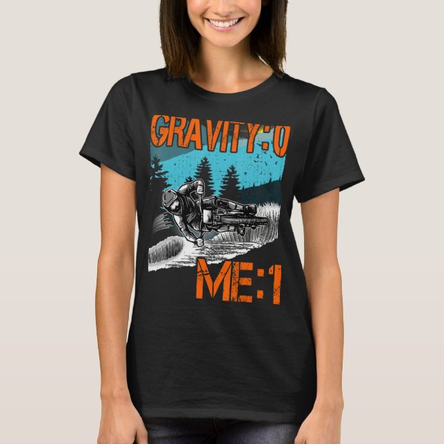 Gravity 0 Me 1 Downhill outfit  mountain bike MTB T Shirt (Framsida)