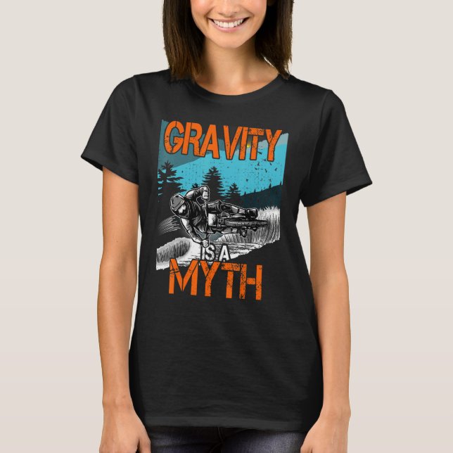 Gravity är en Myth Downhill-förslutningscykel M T Shirt (Framsida)