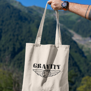 Gravity är min medpilot Coola Physics Teacher Gift Tygkasse
