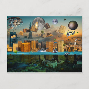 Gravity Confusion City under Siege Vykort