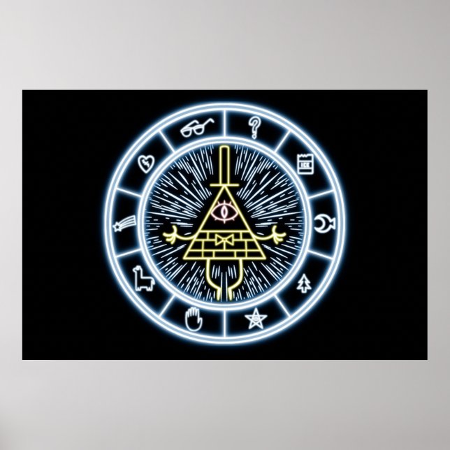 Gravity Falls Bill Cipher Wheel Poster (Framsidan)