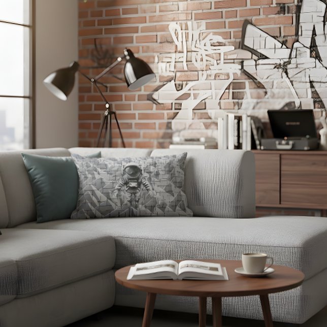 Gravity Lost: Urban Astronaut Pillow Lumbarkudde (Skapare uppladdad)