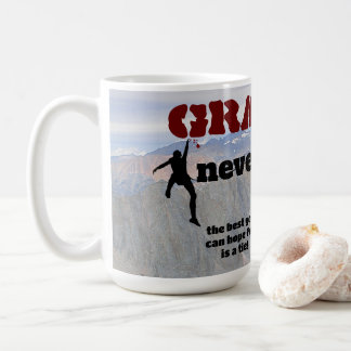 Gravity Never Loses - Klätterdesign Kaffemugg