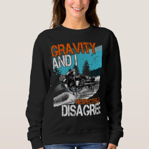 Gravity och jag håller inte med om MTB Downhill B T Shirt
