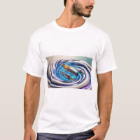 "Gravity pull: Spaceship in a Gravity well T-Shirt