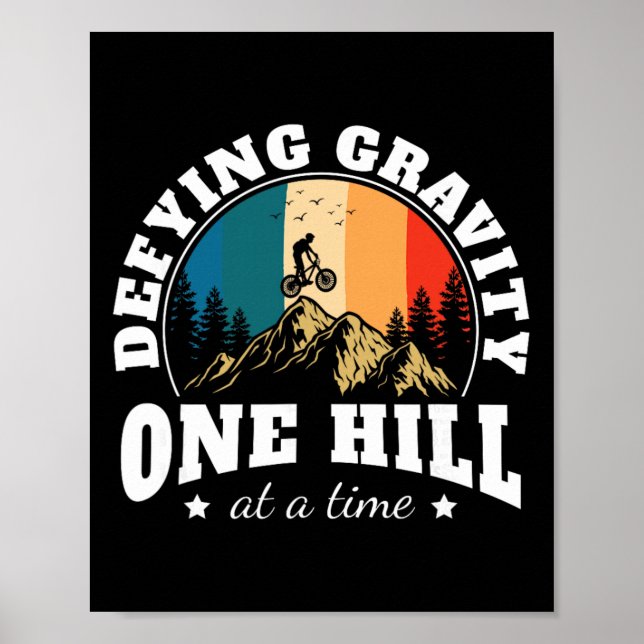 Gravity Riding Mountain Bike Biker Bicylce Cycling Poster (Framsidan)