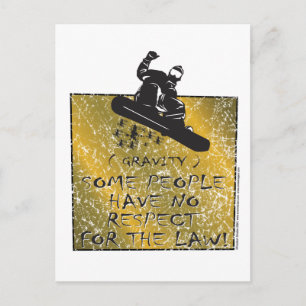 Gravity-Snowboarder Vykort