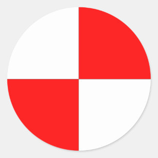 Gravity Sticker-centrum Runt Klistermärke