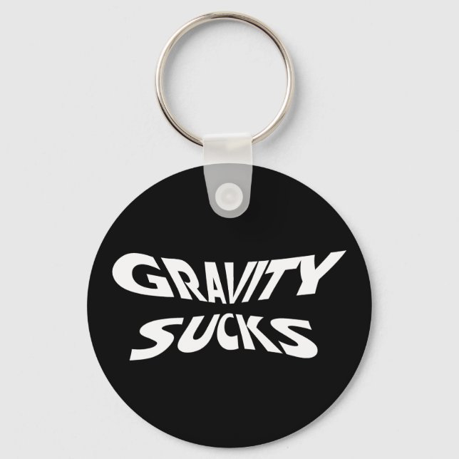 Gravity Sucks - Funny Physics Science Humor Nyckelring (Framsida)