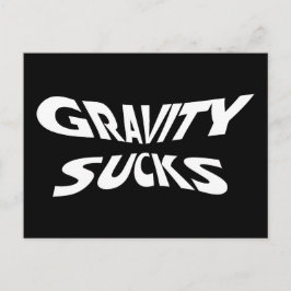 Gravity Sucks - Funny Physics Science Humor Vykort