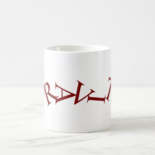 Gravity Typography Coffee Mugg (Center)