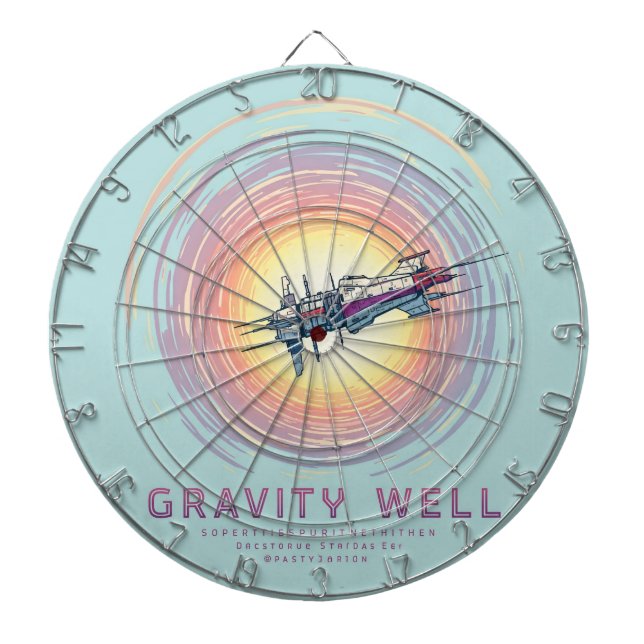 Gravity well Dartboard: En kosmetisk utmaning Darttavla (Framsidan)