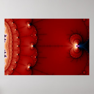 Gravity Wells Fractal Poster