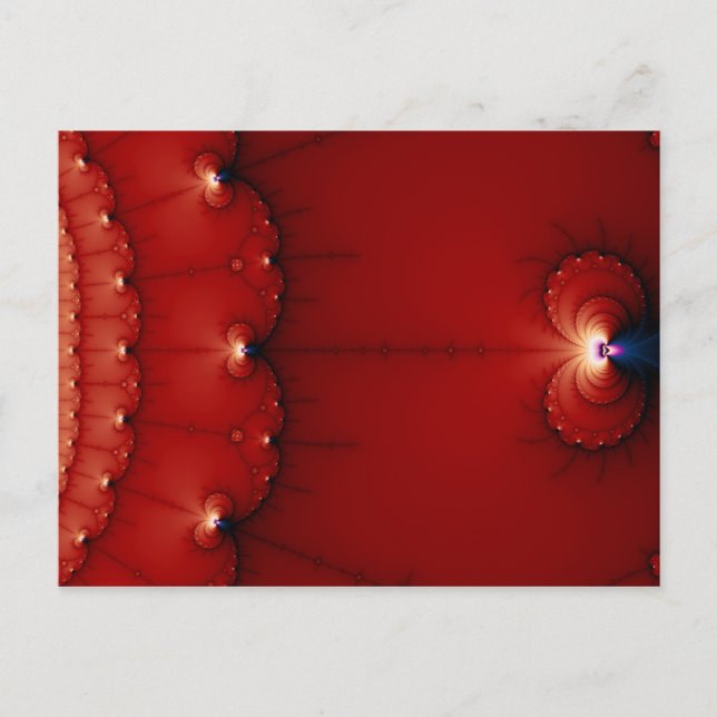 Gravity Wells Fractal Vykort (Framsida)