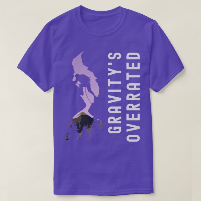 Gravitys överskattad klättringsbebyggelse Alpinist T Shirt (Design framsida)