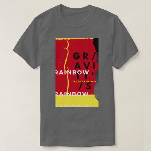 Gravitys Rainbow Bok täckkonstruktion T Shirt (Design framsida)