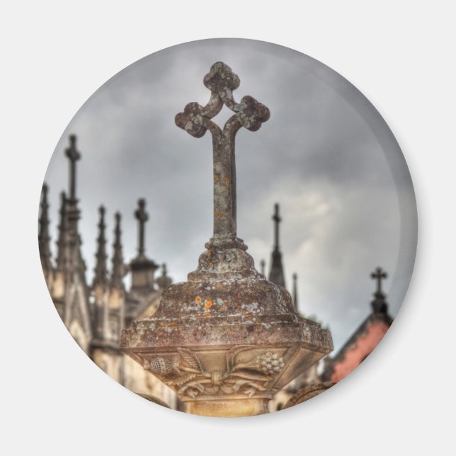 Gravkors närbild, Portugal Magnet (Framsidan)