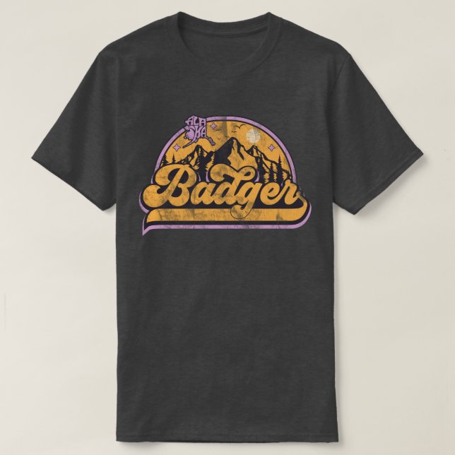 Grävling Alaska T Shirt (Design framsida)