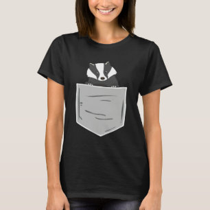 Grävling I Fickan Vilda Djur Grävling I Påse T Shirt