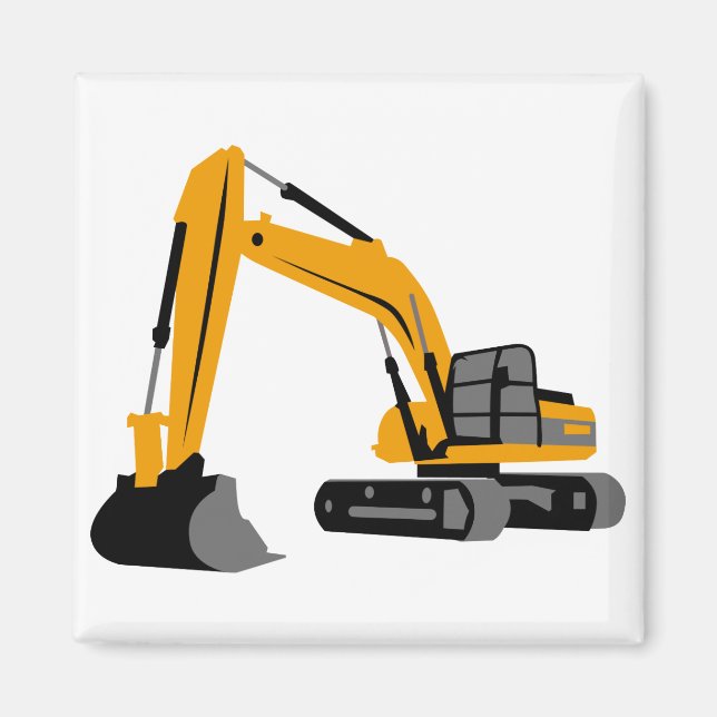 grävmaskin magnet (Framsidan)