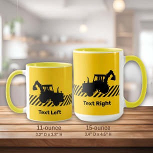 grävmaskin mugg