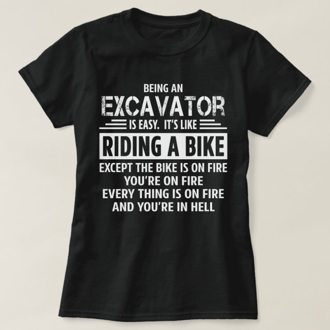 grävmaskin t shirt (Design framsida)