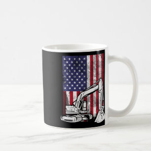 Grävmaskiner 4:e juli Småbarn Kids Kaffemugg