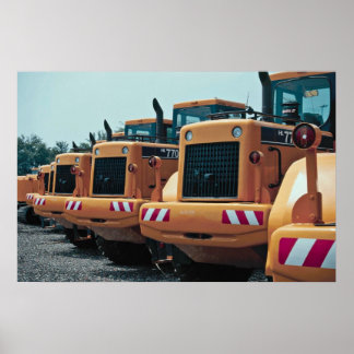 Grävmaskiner Poster