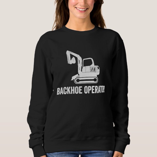 Grävmaskinförare Backhoe-operatör T Shirt (Framsida)