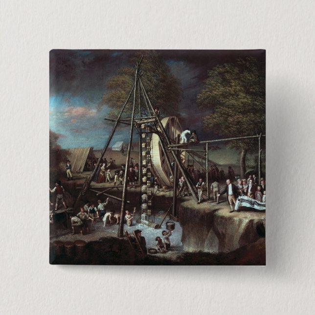 Gravöppning av mastodonen, 1806 knapp (Framsida)