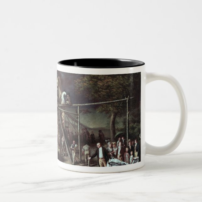 Gravöppning av mastodonen, 1806 Två-Tonad mugg (Höger)